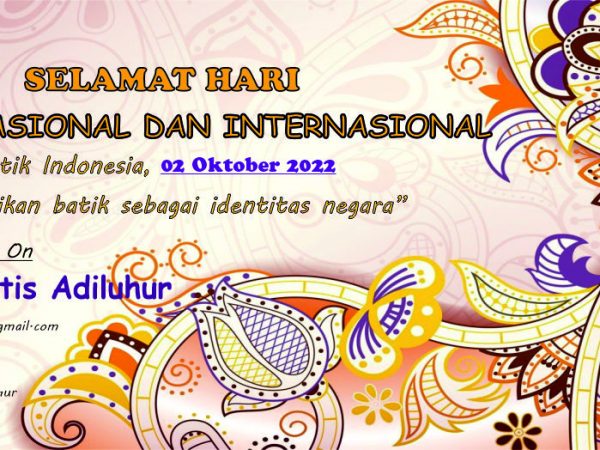 Hari Batik Nasional dan Internasional